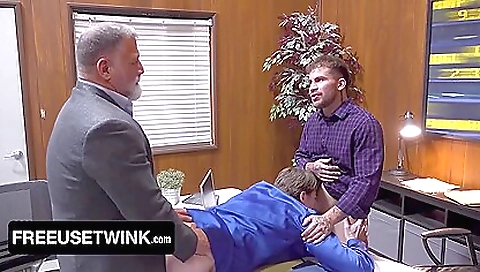 Hot blonde fucked by horny guys
