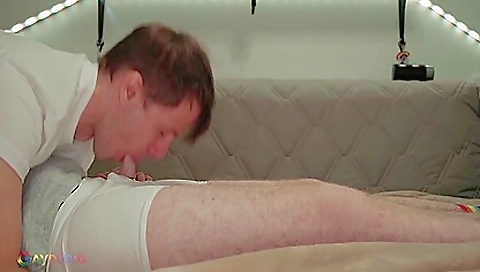 Slutty girl's feet in a mouth