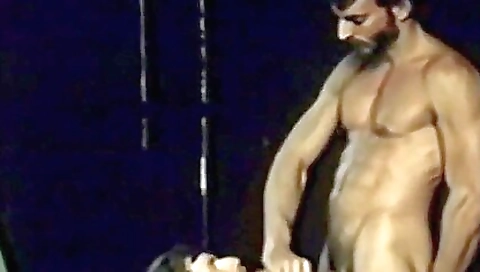 Sexy chick with massive dildo fucks herself