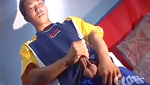 Mode and asian model gets a blowjob